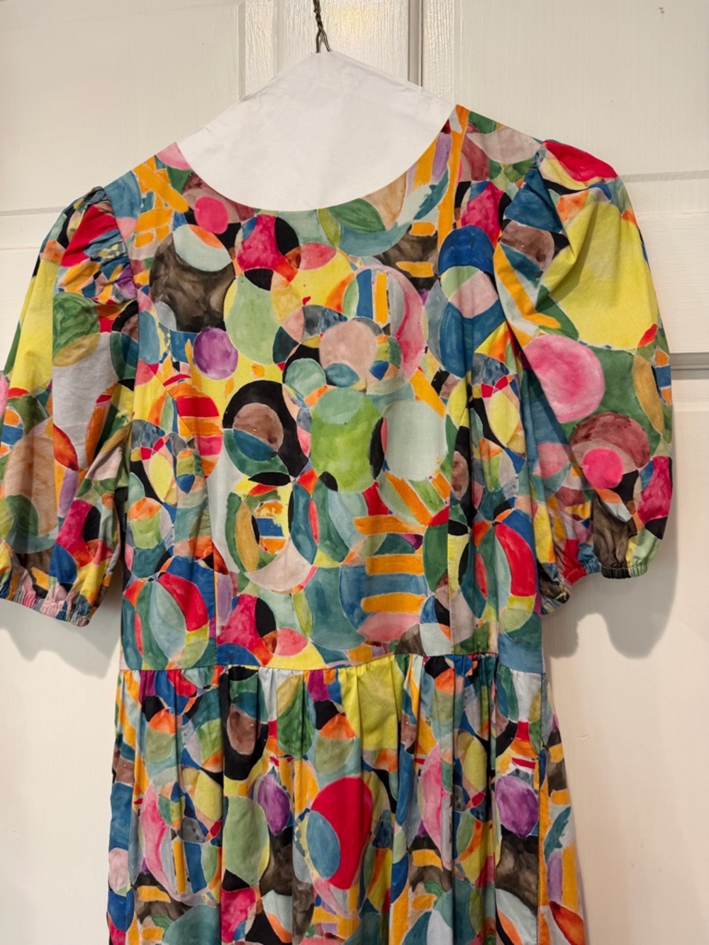 TCEC Multicolor Circle-Print Tiered Maxi Dress - Picture 4 of 9